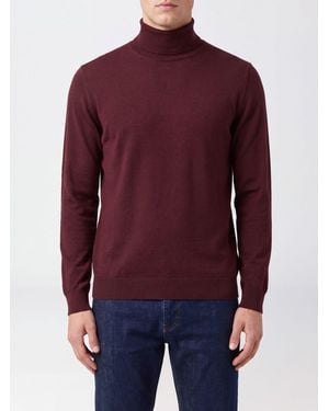 Fedeli Long-Sleeved Turtleneck Sweater - Red