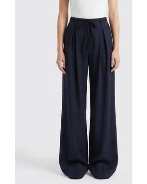 Barena Virgin Wool Palazzo Pants - Blue