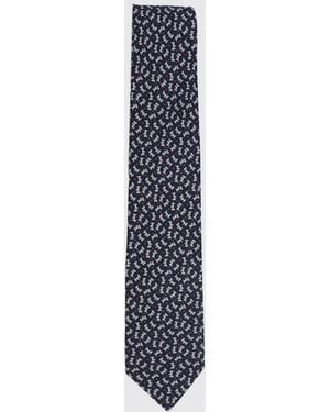 Ferragamo Cravate Homme - Bleu