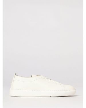 Henderson Hammered Leather Byron Trainers - Natural