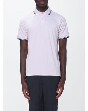 Save The Duck Short-Sleeved Jersey Polo Shirt With Contrast Logo - White