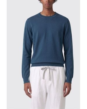 Canali Basic Cotton Knit - Blue