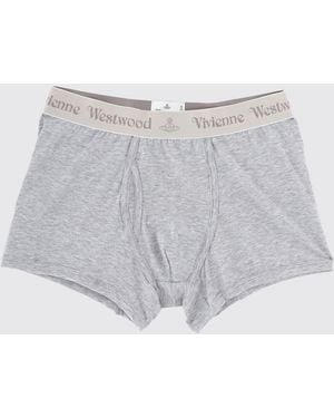 Vivienne Westwood Three-Pack Of Stretch Cotton Boxer Shorts With Logo Waistband - White