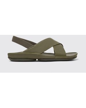 Camper Right Isla Leather Sandals - Green