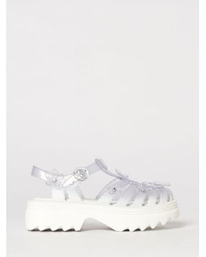 Melissa X Susan Fang Possession Platform Sakura Sandals With Flower - White