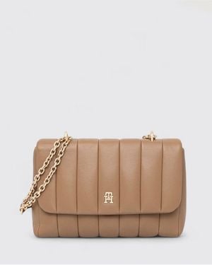 Tommy Hilfiger Sac Porté Main Femme - Marron