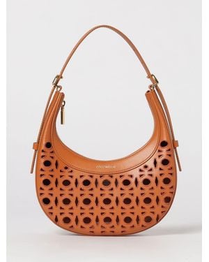 Coccinelle Whisper Perforated Leather Bag - Orange