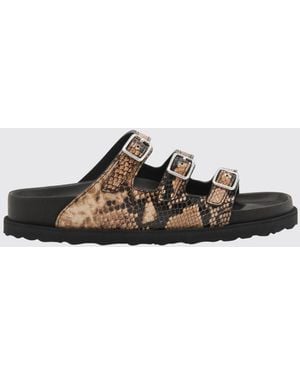 Birkenstock Sandalen Mit Absatz Damen - Weiß
