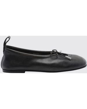 Alohas Rosalind Ballerinas Aus Nappaleder Mit Schleife Und Runder Spitze - Schwarz