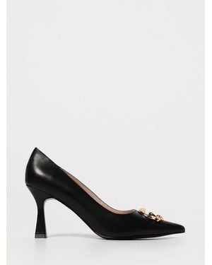 Coccinelle C-Me Decolte' Pelle T 12 Logo Oro - Nero
