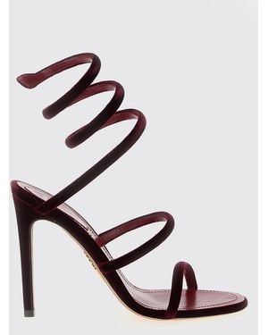 Rene Caovilla Flat Sandals - Red