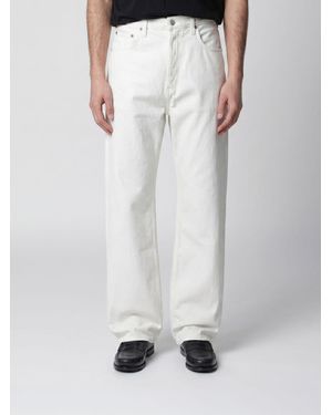Agolde Mid-Rise Wide-Leg Denim Jeans With A Five-Pocket Design - White