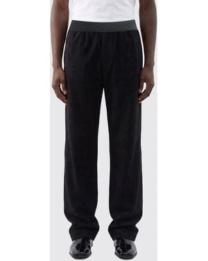 MM6 by Maison Margiela Cotton Blend Trousers - Black