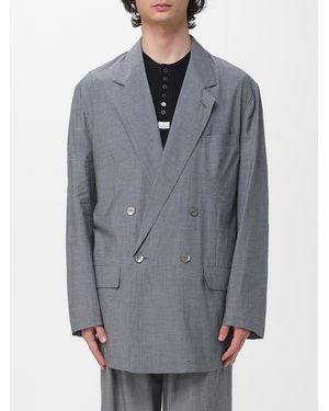 Magliano Double-Breasted Cotton Blazer - Grey