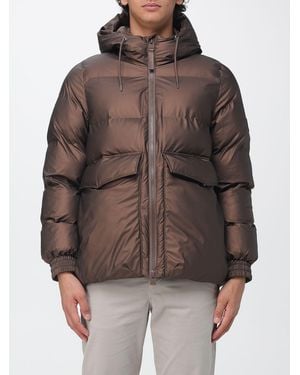 Rains Short Quilted Puffer Jacket - Brown