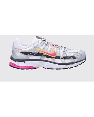 Nike P-6000 Mesh And Rubber Trainers - White