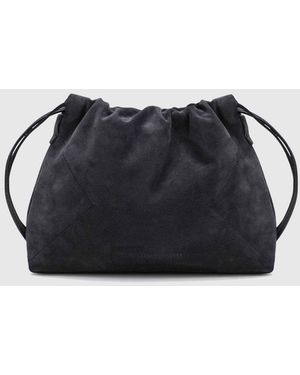 Brunello Cucinelli Bc Duo Suede Bag - Black