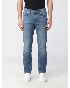 7 For All Mankind Mid-Rise Slim-Fit Skinny Jeans - Blue