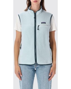 Patagonia Classic Retro-X High-Neck Fleece Vest With Zip Pockets - Blue