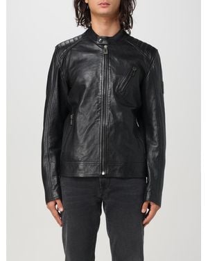 Belstaff Leather Biker Jacket - Black