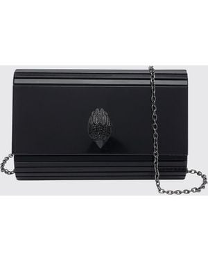 Kurt Geiger Party Eagle Rigid Acrylic Clutch With Removable Strap - Black