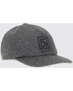 Fendi Gorro Hombre - Gris