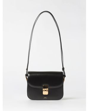 A.P.C. Grace Brushed Leather Bag - White