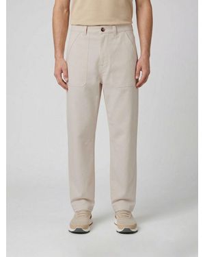 Brunello Cucinelli Linen And Cotton Trousers - Natural