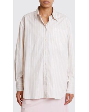 Soeur Striped Cotton Shirt - White