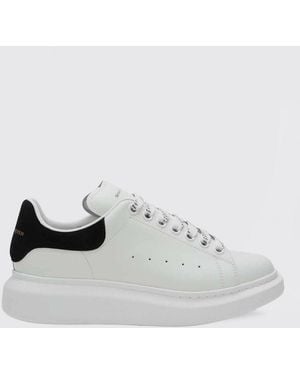 McQueen Oversize Leather Trainers - White