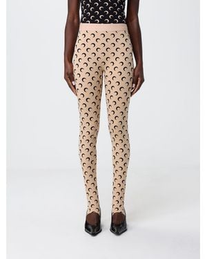 Marine Serre Printed Stretch Technical Fabric Leggings - Natural