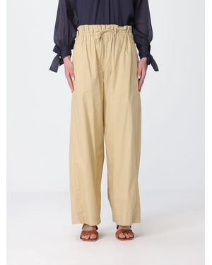 Tela Cotton Blend Palazzo Trousers - Natural