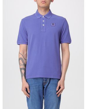 Blauer Cotton Polo Shirt With Logo - Blue