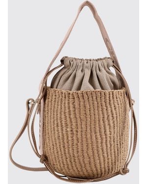 Chloé ChloÉ Mini Borsa A Secchiello Woody - Neutro