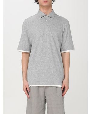 Brunello Cucinelli Polo Basic - Grigio
