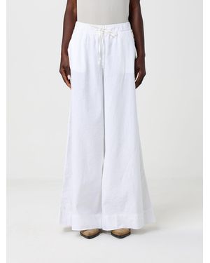 Mason's Linen Blend Flared Trousers - White
