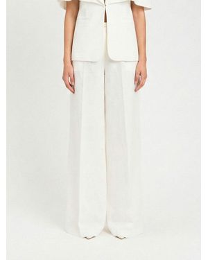 Twinset Viscose Palazzo Pants - White