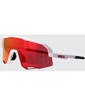 100% Slendale Sport-Shield-Sonnenbrille Von Aus Polycarbonat - Rot