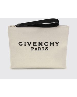 Givenchy Pochette De Lona Con Logo - Neutro