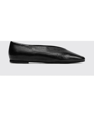 Poeve Leather Ballerina - Black