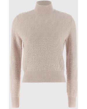 Fendi Jersey De Cuello Alto De Lana Y Cachemira Ff - Blanco