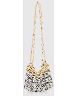 Rabanne 1969 Nano Skyline Aluminum Mesh Bag - White
