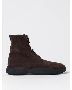 Tod's Stivaletti in pelle scamosciata testa di moro - Nero