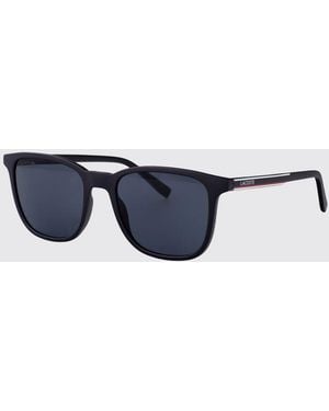 Lacoste Aviator-Sonnenbrille Von Aus Acetat Mit Rechteckigem Rahmen Und Dunklen Gläsern - Blau