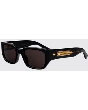 Bottega Veneta Bv1400S Sonnenbrille Aus Acetat - Weiß