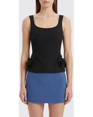 Magda Butrym Cotton And Silk Top - Black