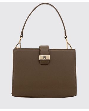 Tommy Hilfiger Synthetic Leather Handbag - Brown