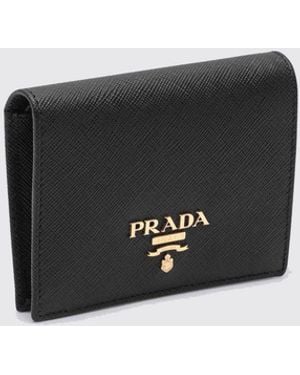 Prada Saffiano Leather Wallet - White