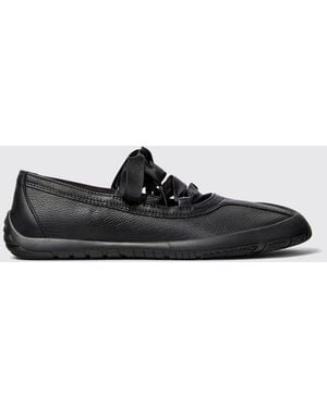 Camper Peu Path+ Leather Ballet Flats By - Black