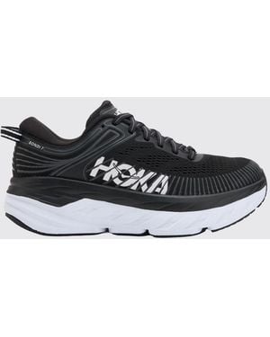 Hoka One One Bondi 7 Technical Mesh Trainers - White